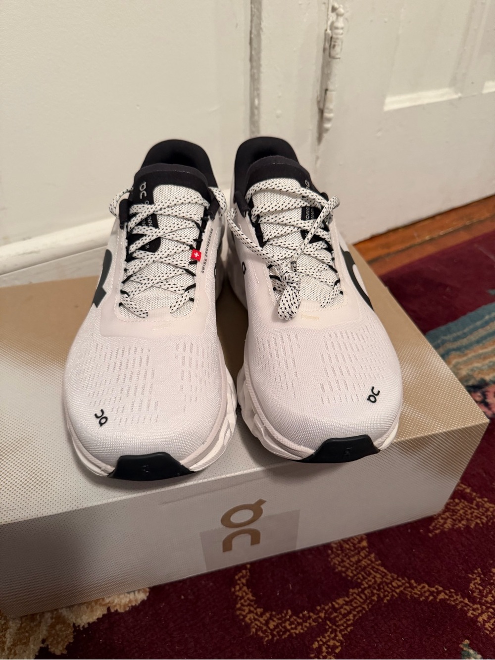 On Running women’s Cloudmonster 2 Running Shoe - White/Frost - Picture 6 of 7